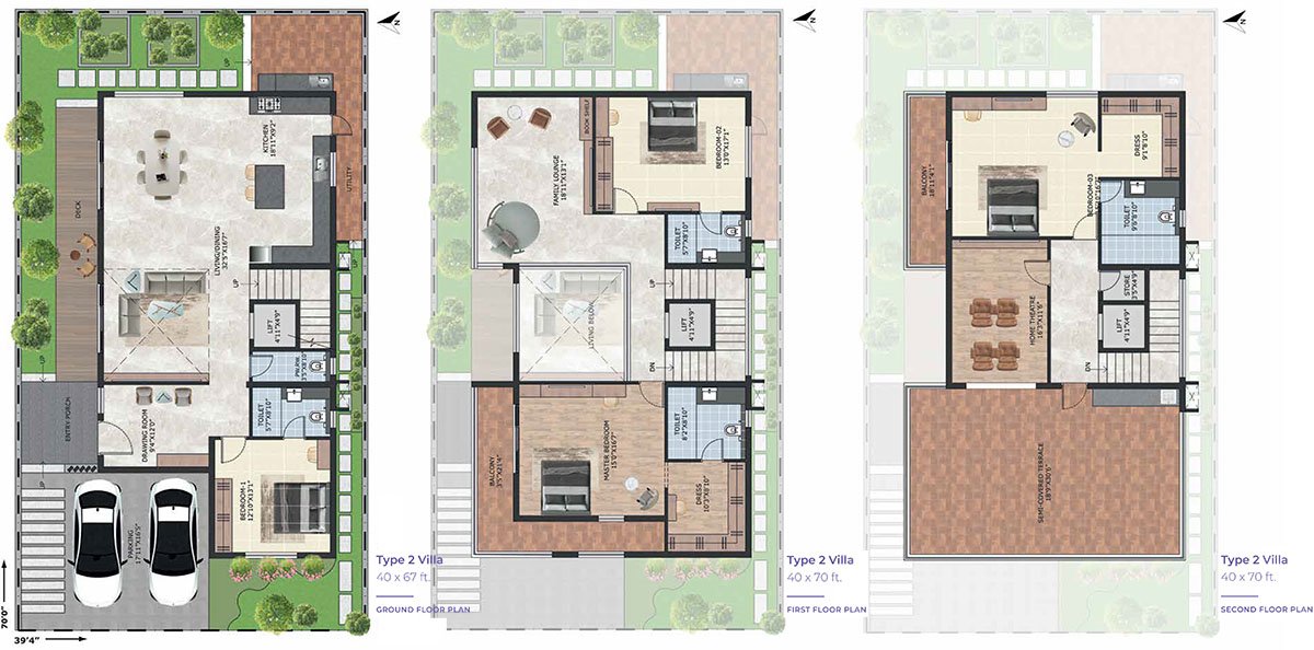   The Midsummer Rain 4 BHK Floor Plan